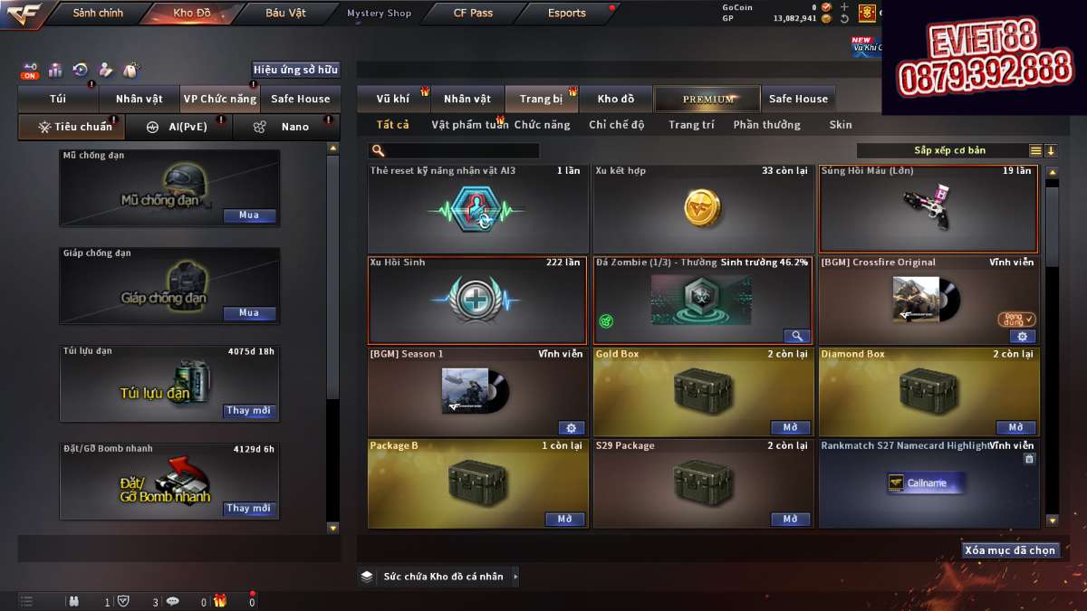 shop acc cf uy tin gia re